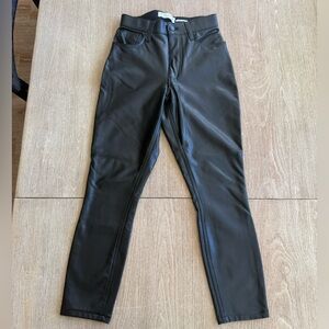 Abercrombie & Fitch Vegan Leather Pants in Black